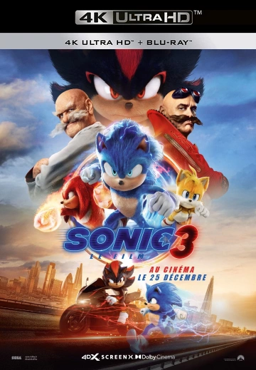 Sonic 3 - le film - The Hedgehog 3 MULTI TRUEFRENCH ULTRA HD 4K x265 2024